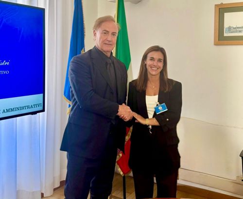 Incontro dell'8 aprile 2026 tra la CADA e il CPLT - la presidente CPLT con il vice-presidente CADA